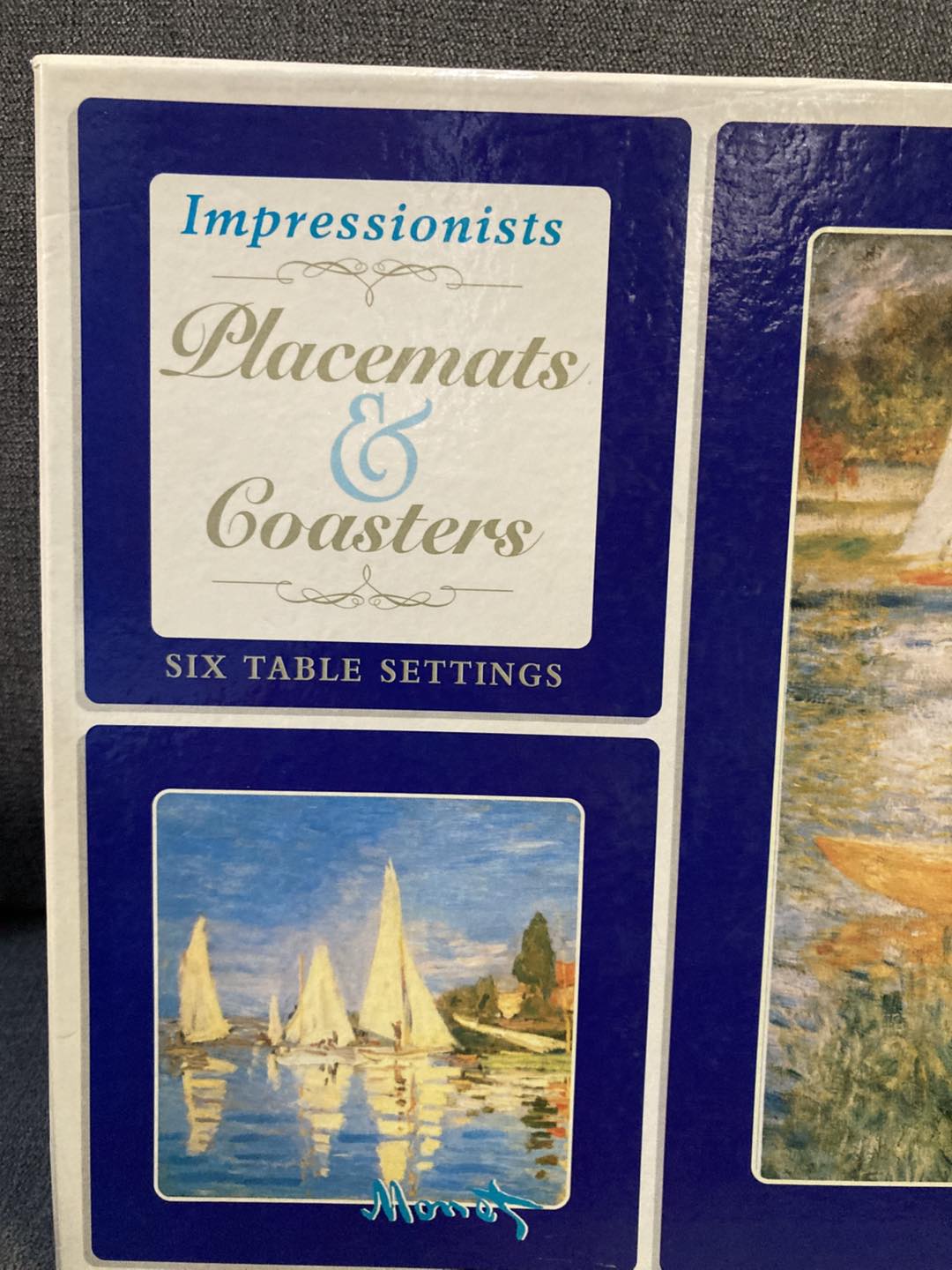 🎨 Vintage Monet & Renoir Table Set