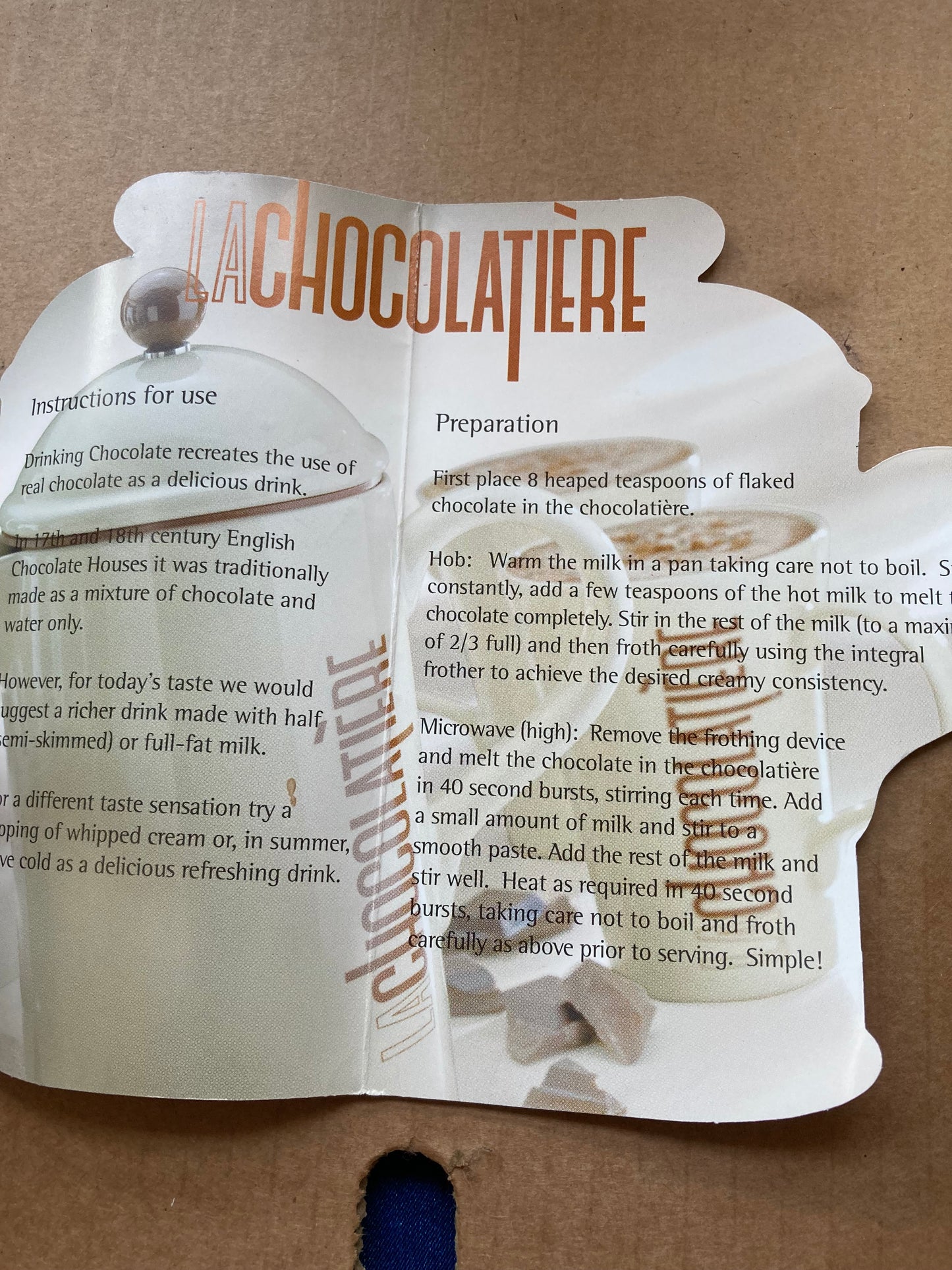 ☕️ Crate & Barrel La Chocolatière Hot Chocolate Set 🍫