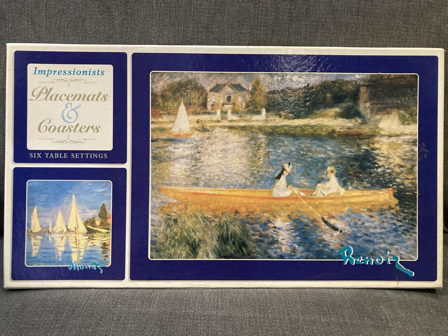 🎨 Vintage Monet & Renoir Table Set