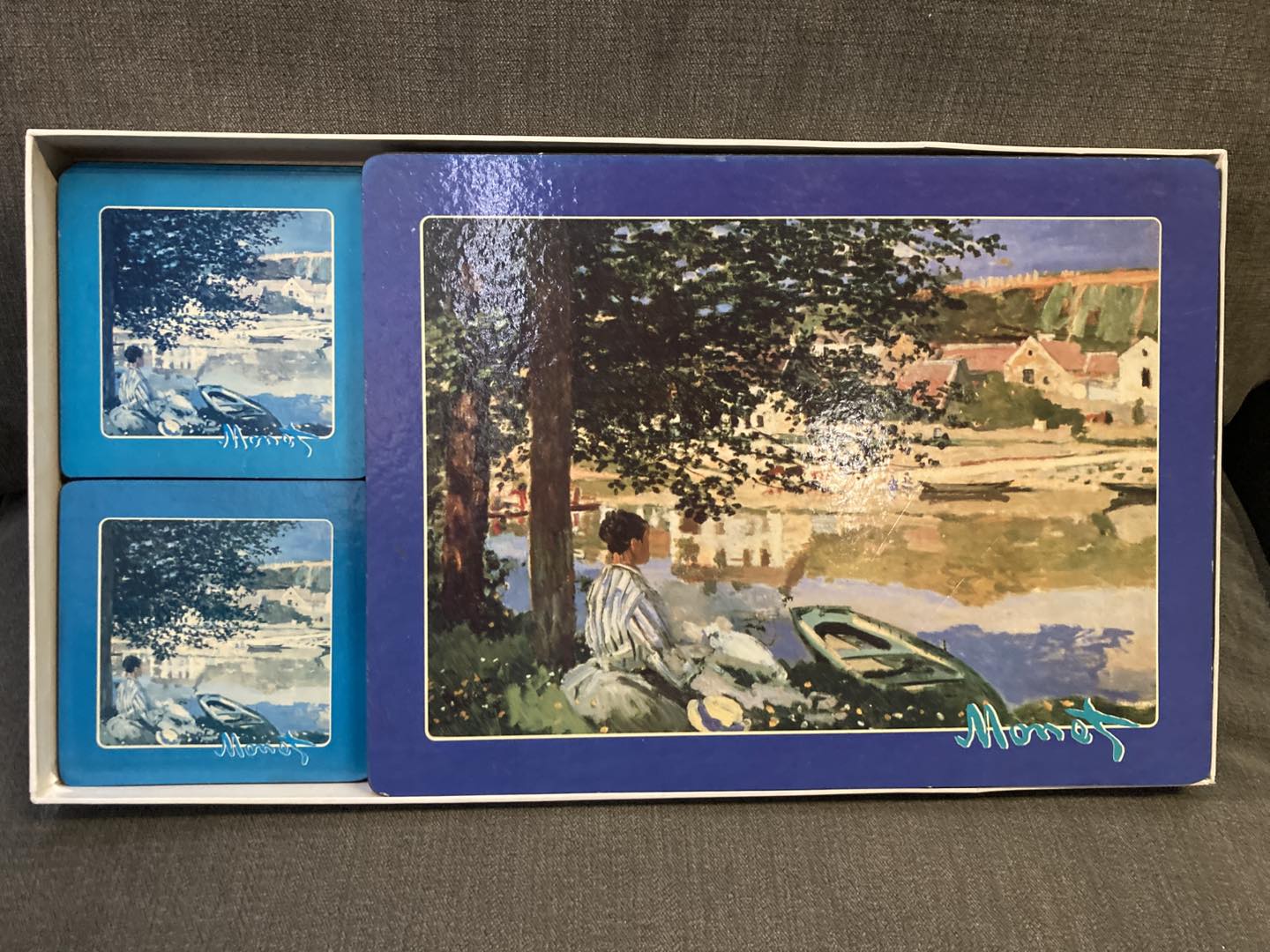 🎨 Vintage Monet & Renoir Table Set