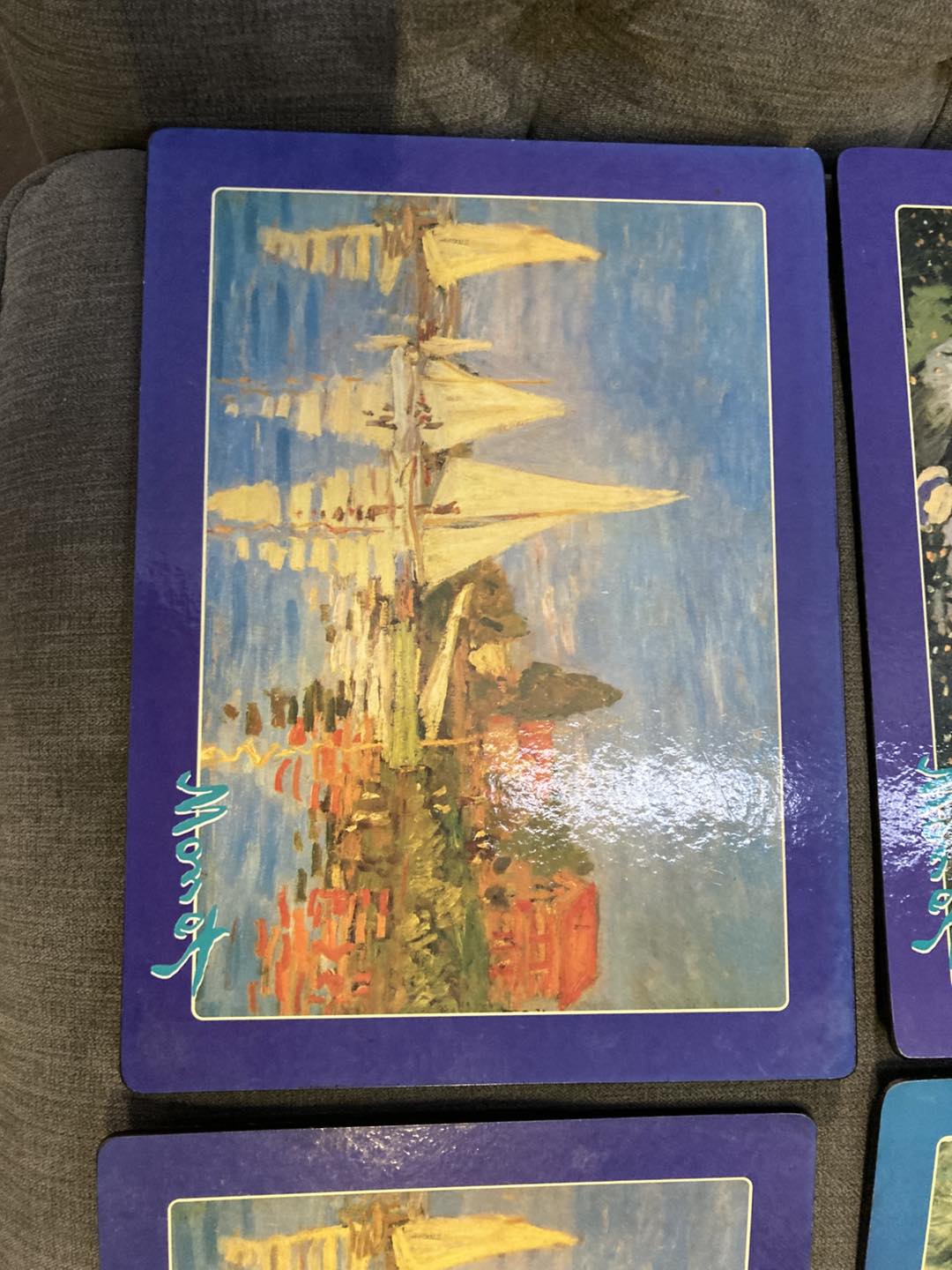 🎨 Vintage Monet & Renoir Table Set