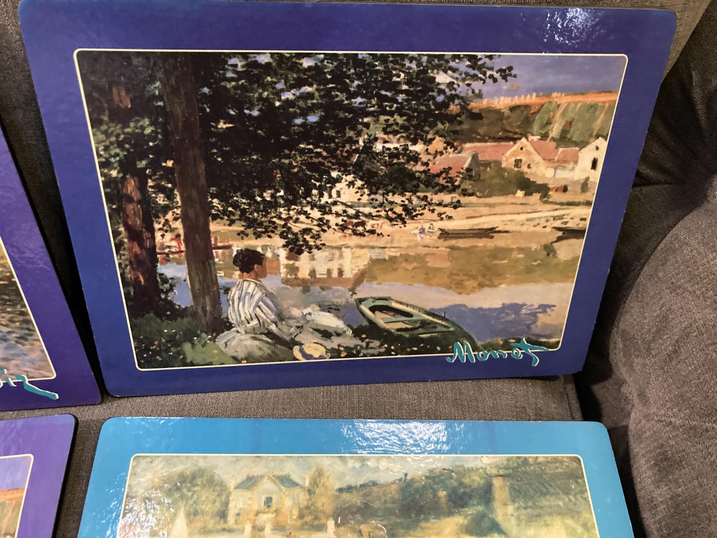 🎨 Vintage Monet & Renoir Table Set