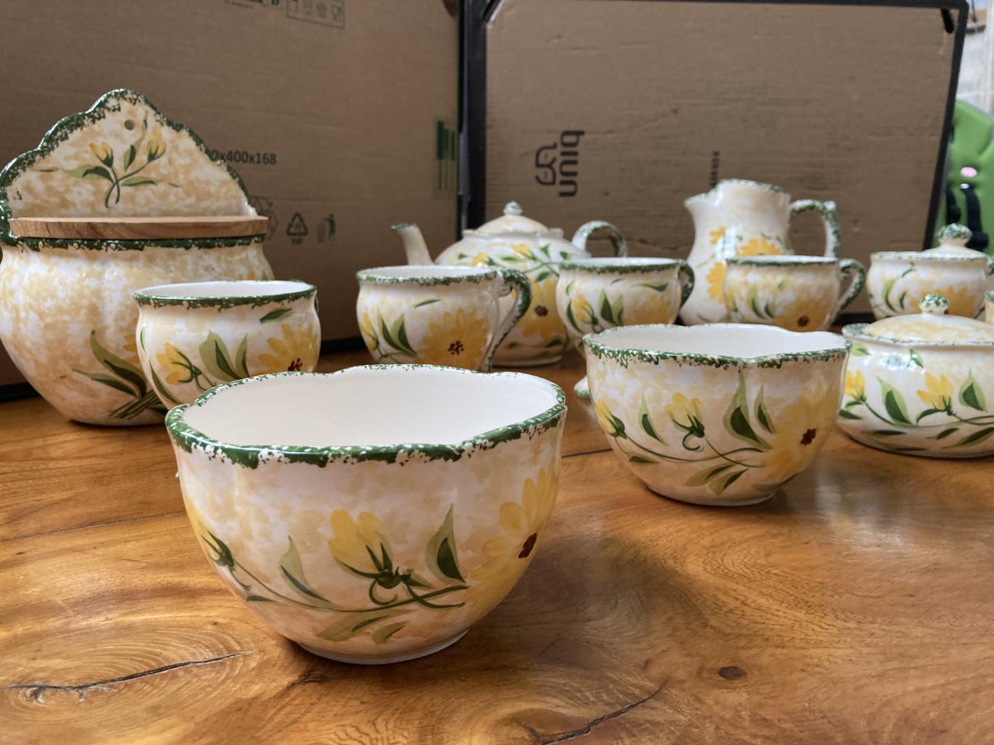 🌻✨ Vintage 18 piece Portuguese Dinner Service – Obrarte Portugal ✨🌻