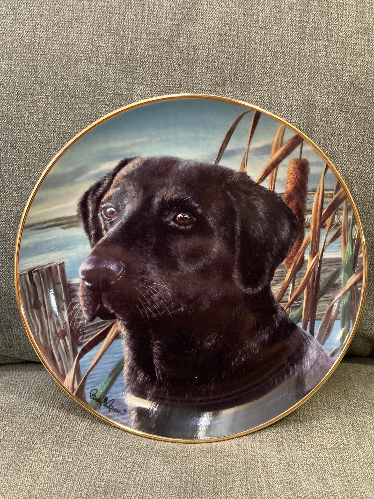 🐾 Franklin Mint Labrador Plate Set – Limited Edition 🐾
